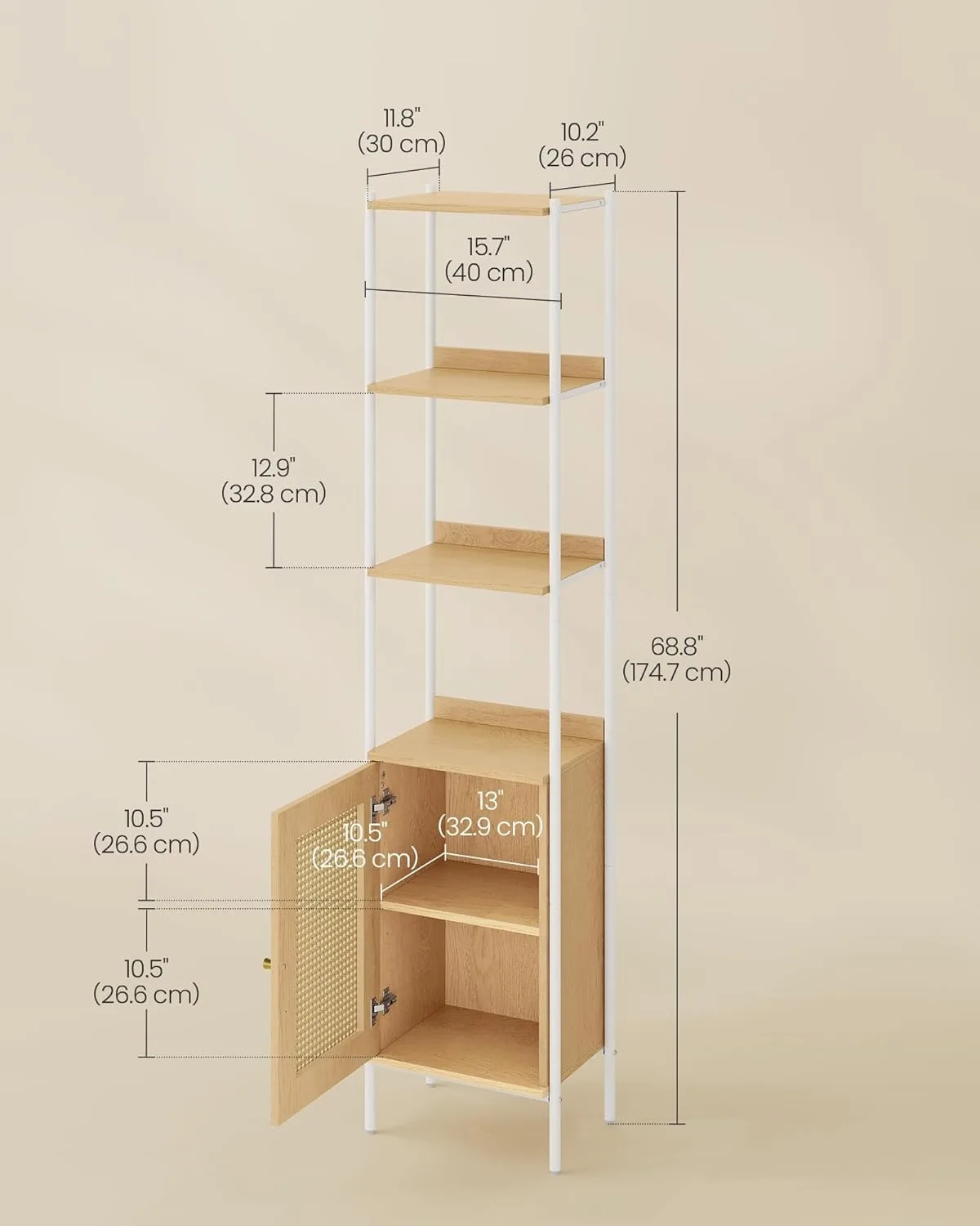 6-Tier Bookcase, Bo…