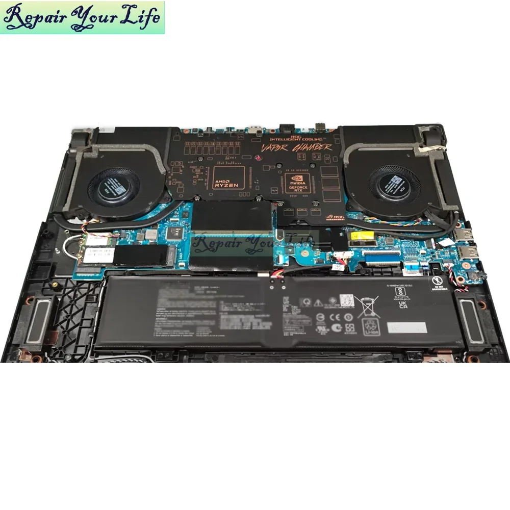 Wentylator CPU GPU do ASUS ROG Strix Scar 17 G733PZ G733PY G733PYV G733 Gaming Notebook Cooler 13NR0DB0P02011 13NR0DB0P01011 — zdjęcie produktu 6