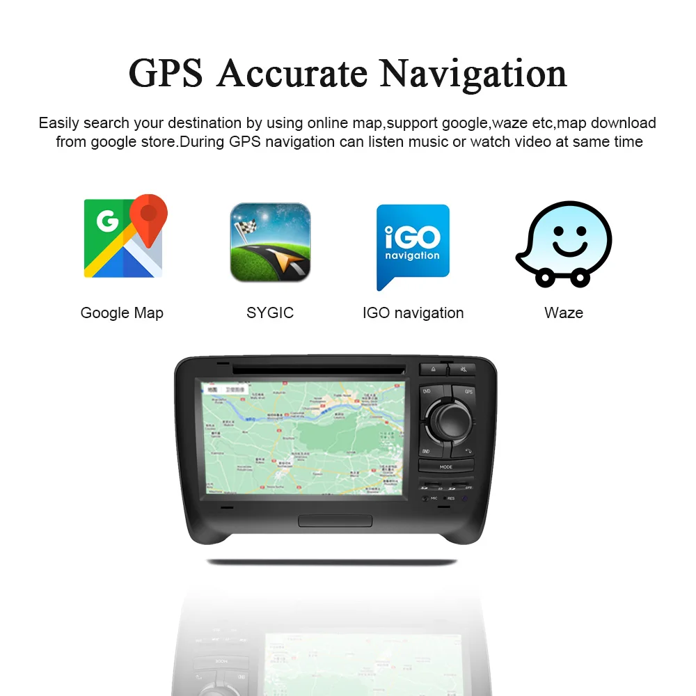 Car Radio Touch Screen for Audi TT MK2 2006-2013 Double Din Radio Head Unit Android Carplay Navogation System Gps Wifi TikTok