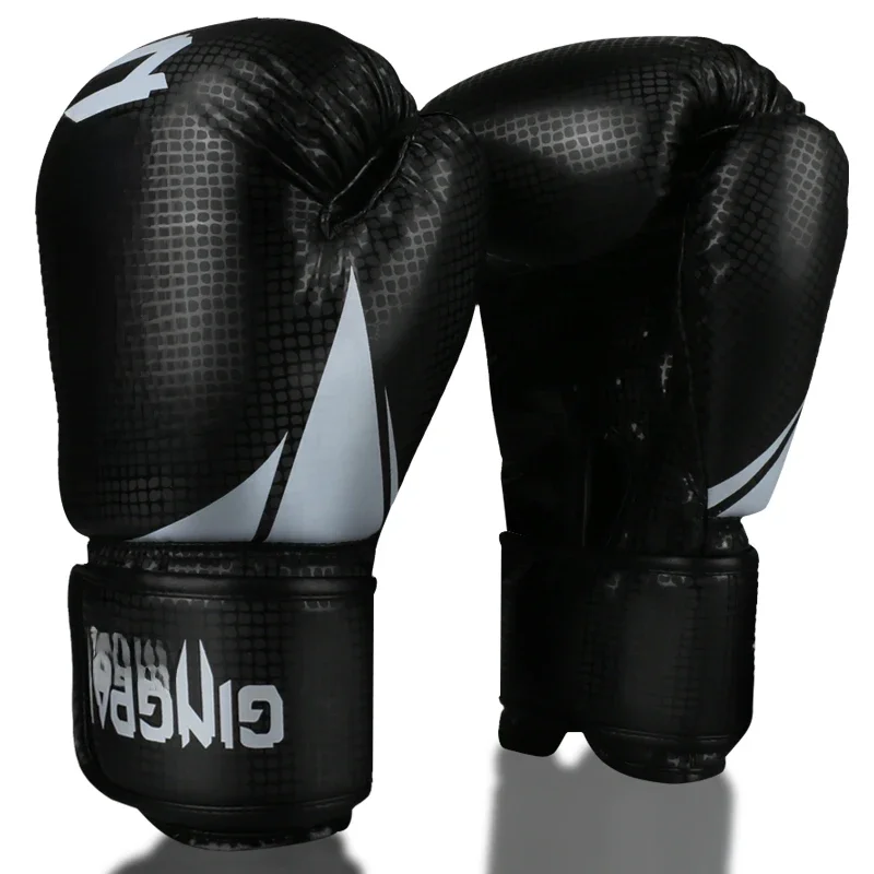 GINGPAI 6oz 8oz 10oz 12oz Dorosłe Męskie Damskie Dziecięce Rękawice bokserskie PU Skóra MMA Muay Thai Sanda Profesjonalne Rękawice bojowe — zdjęcie 2