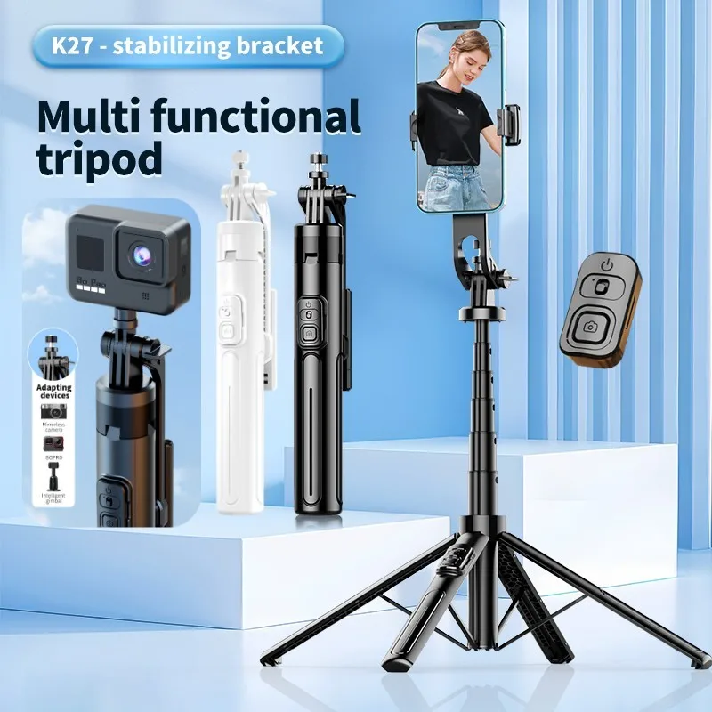 2025 New Magnetic Selfie Tripod with Remote Mobile phone holder For Cellphone For iPhone 14 13 12 For HUAWEI XIAO MI SAMSUNG