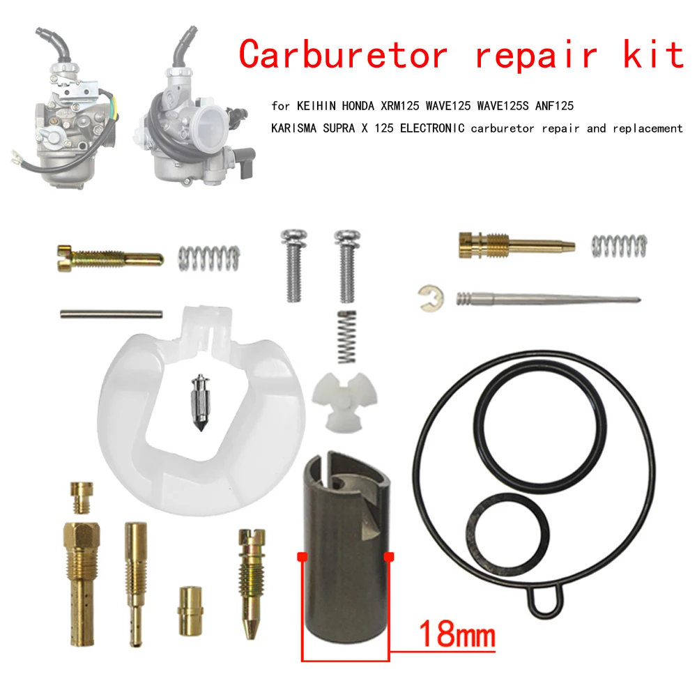 Carburetor repair kit for Honda WAVE 125X DREAM125 WAVE 125 KARISMA SUPRA X125 XRM125 Fu Neo  Future 125 carburetor motorcycle