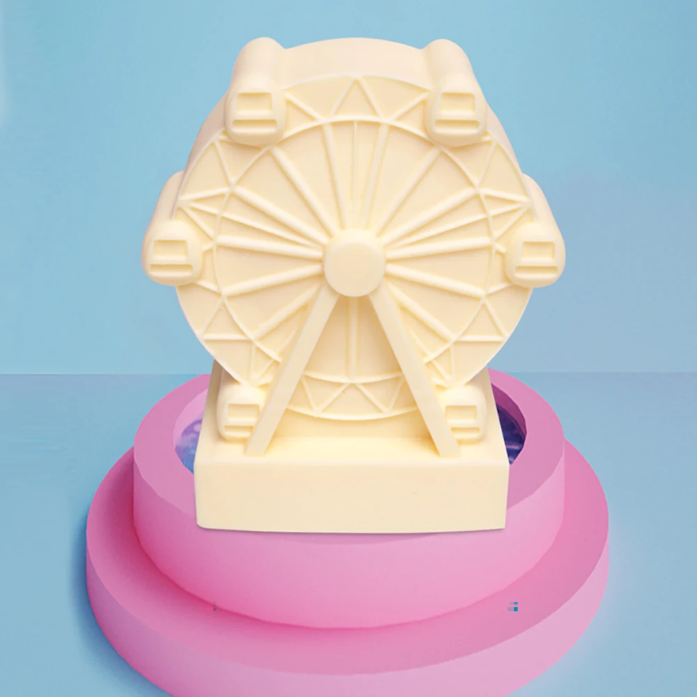 

Ferris Wheel-Shaped Mousse or Candle silicone Mold for DIY Crafts, Unique Baking or Candle Making Tool，Handmademolds