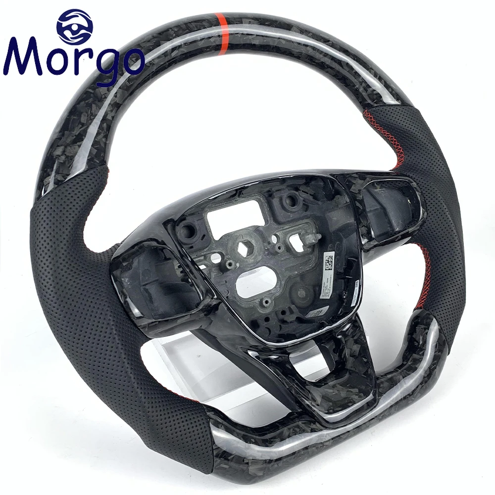 Forged Carbon Fiber Steering Wheel For Ford Focus MK4 MK8 2018 2019 2020 2021 2022 2023 Car Interior Accessories Customizable