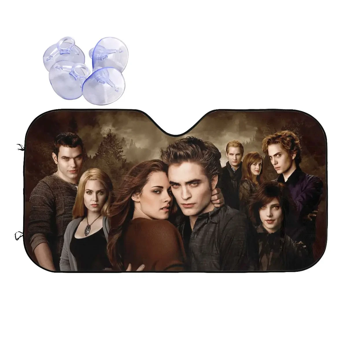 

The T-wilight Saga Vampire Creative Windshield Sunshade 70x130cm Movie E-dward Bella Foils Sun Visor Sunscreen Curtain