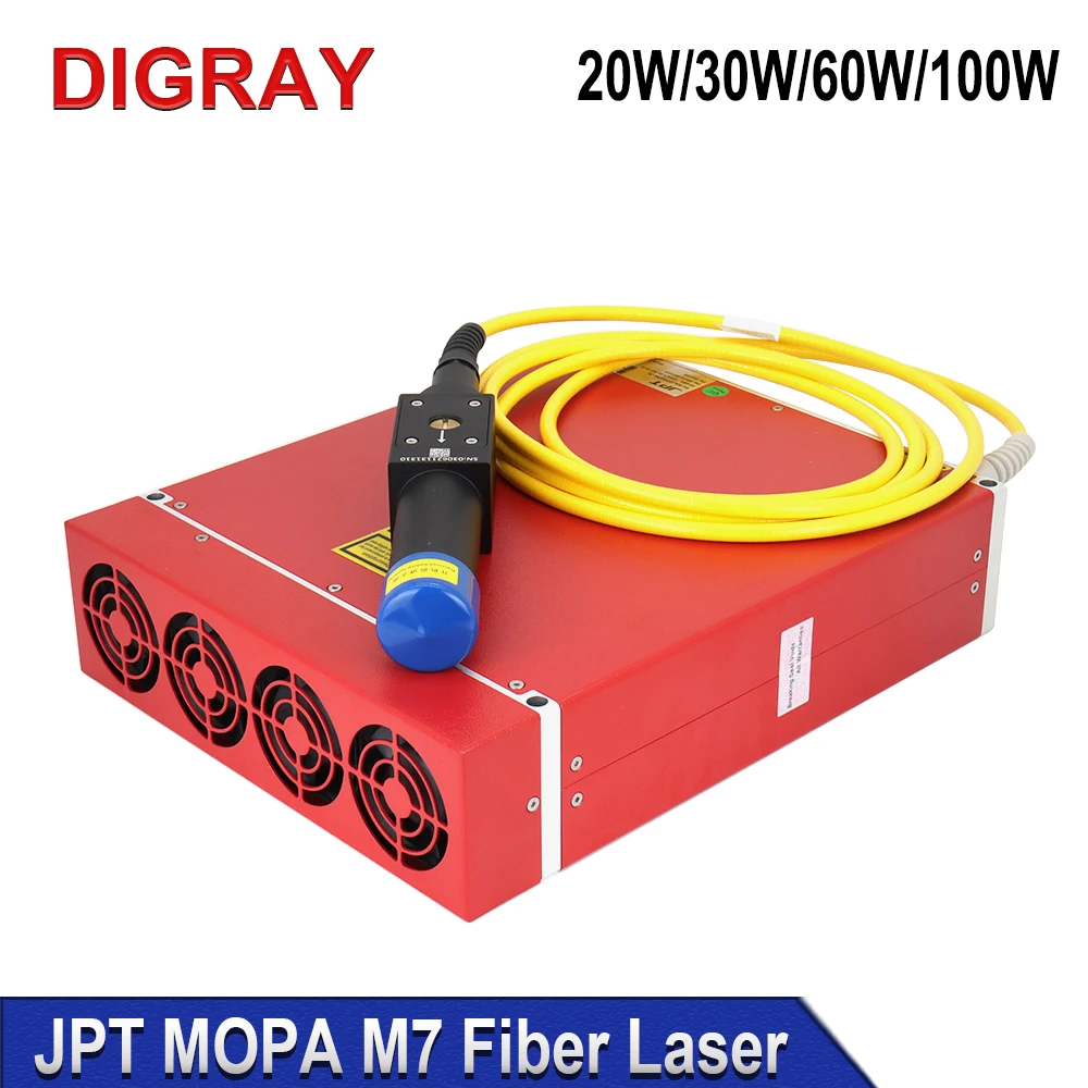 DIGRAY JPT MOPA M7 Pulse Fiber Laser Module High Quality 20W 30W 60W 100W Laser Source Suitable for Fiber Laser Marking Machine