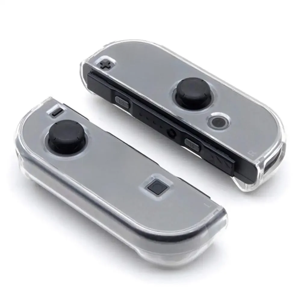 Étui en cristal pour Nintend Switch Joycon, étui rigide pour PC, Compatible avec Nintendo Switch Joy-con, poignée de contrôleur, housse transparente