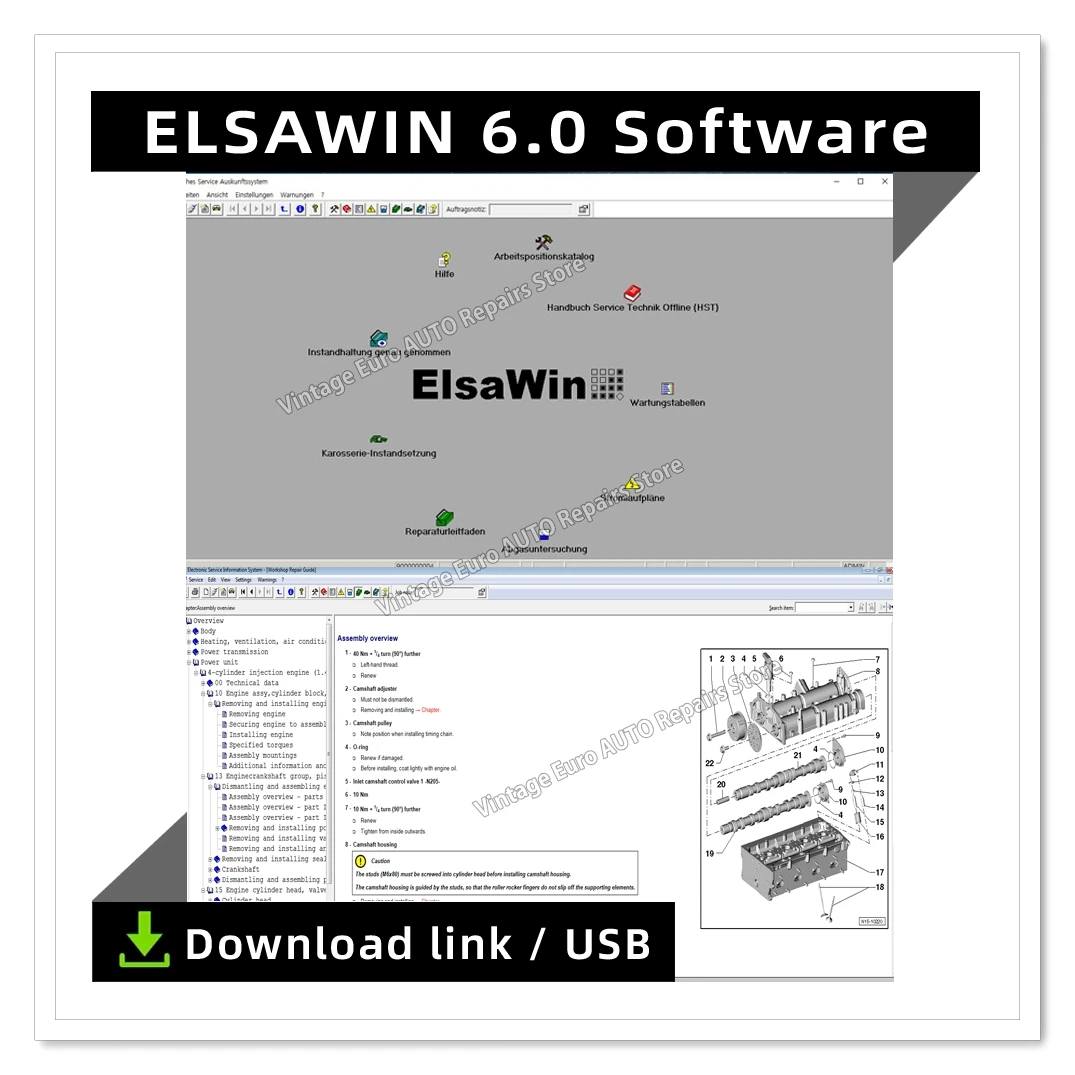 

2025hot! Elsawin 6.0 Auto Repair Software: Volks/wagen Au/di Sko/da Se/at Car Repair Toolkit with Nitro Support & Download Link