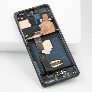 AMOLED S20 Ultra Frame Screen for Samsung Galaxy S20 Ultra G988B LCD Display Touch Screen with Frame 6 Main Sales Screen S20 - №6