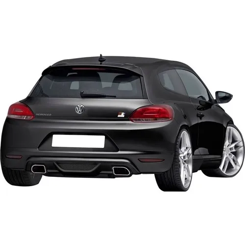 For VW Volkswagen Scirocco 2009 - 2014 Caractere Rear Bumper Attachment - Diffuser (Plastic) - Tuning Racer Sport Shinny