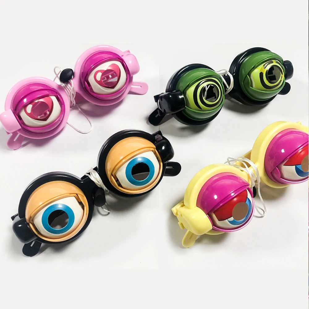 Crazy Eyes Children New Strange Creative Tricky Funny Glasses Toys Fake Big Eyes Party Props Blinking Cute Glasses Holiday Gifts