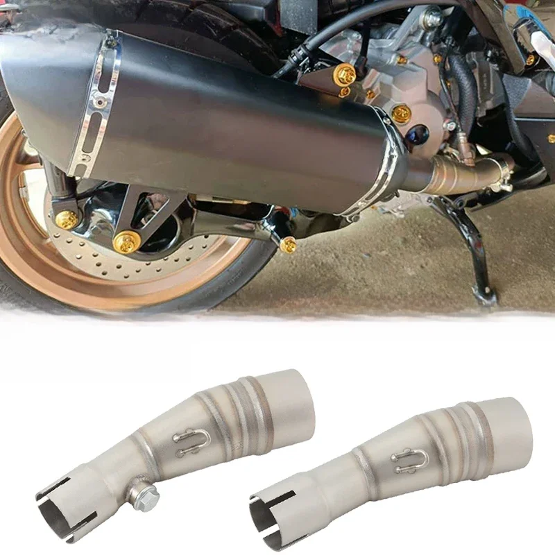 Pour Yamaha XMAX 250 300 XMAX250 XMAX300 2017 - 2023 échappement de moto modifier mi lien tuyau connecter 51mm système de silencieux