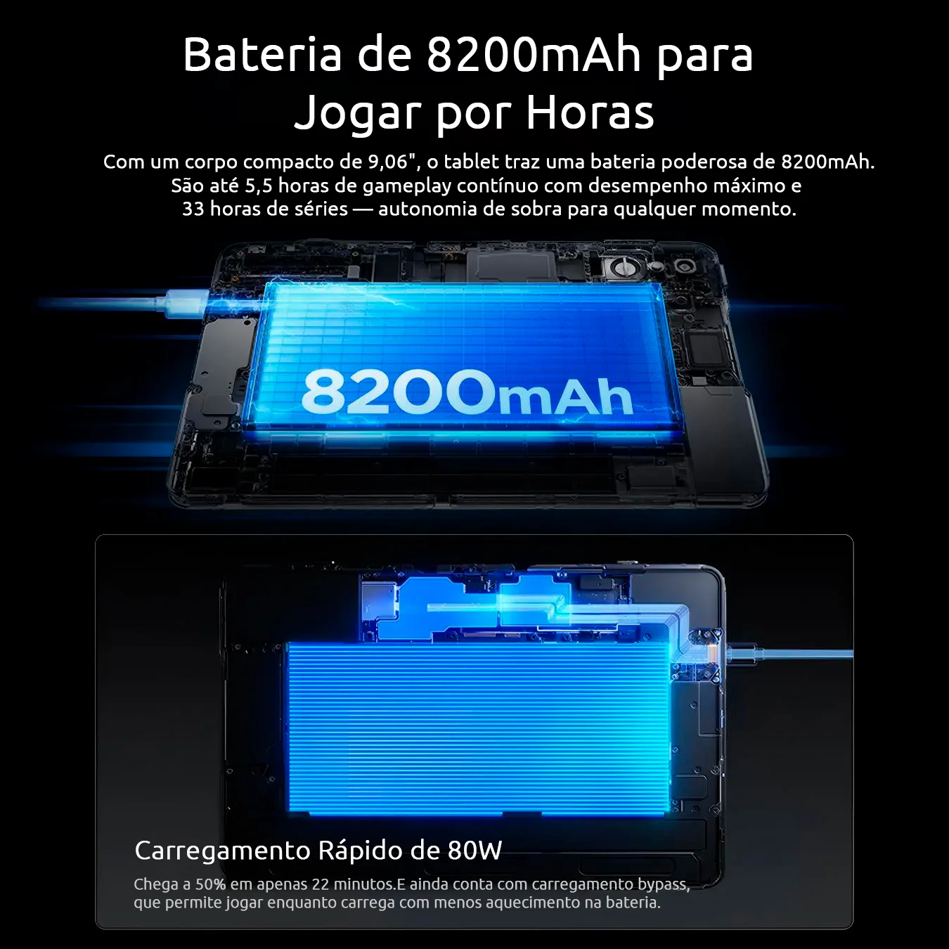 تابلت ريدماجيك أسترا 9.06 OLED 8200 مللي أمبير أندرويد 15 سنابدراجون 8 إيليت 12 جيجابايت + 256 جيجابايت/16 جيجابايت + 512 جيجابايت/24 جيجابايت + 1 تيرابايت أسود أبيض