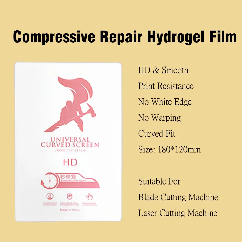 50pcs Compressive Repair Hydrogel Film For Intelligent Cutting Machine HD Universal Flexible Film Screen Protector For All Phone