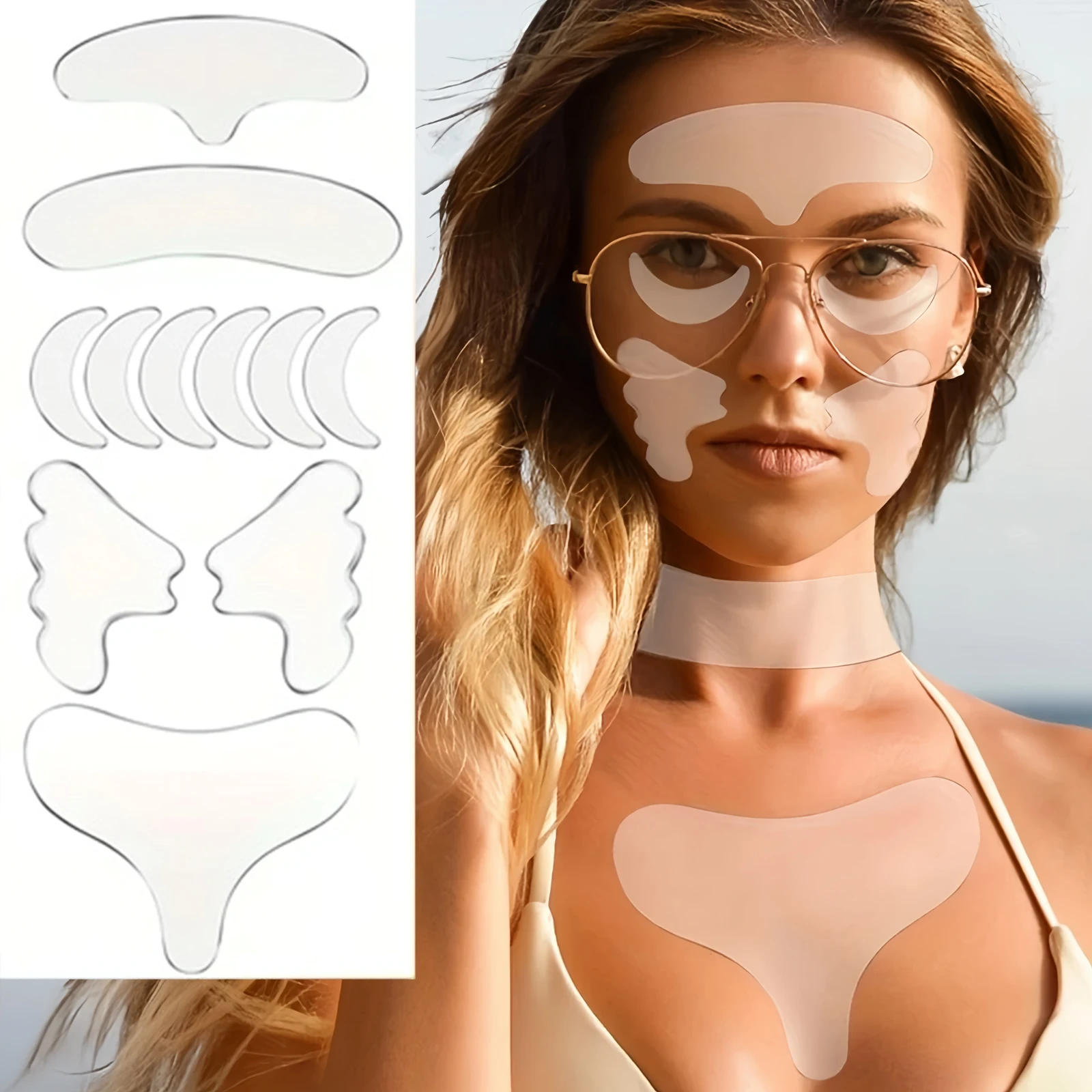 Anti Falten Stirn Patch Silikon Brust Pad Gesichts Haut Straffende Lifting Maske Wiederverwendbare Anti-aging Aufkleber Hautpflege Werkzeuge