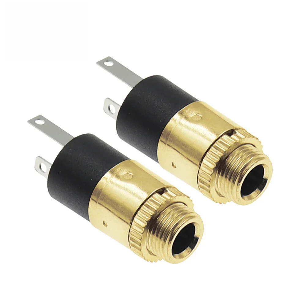 5 sztuk 3.5MM gniazdo cylindryczne PJ-392 Stereo gniazdo żeńskie Jack ze śrubą 3.5 audio-wideo złącze słuchawek PJ392 pozłacane — zdjęcie 2