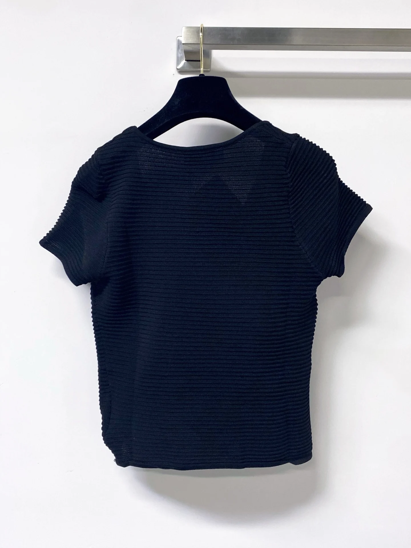 

2026 new bow tie short sleeved shirt
