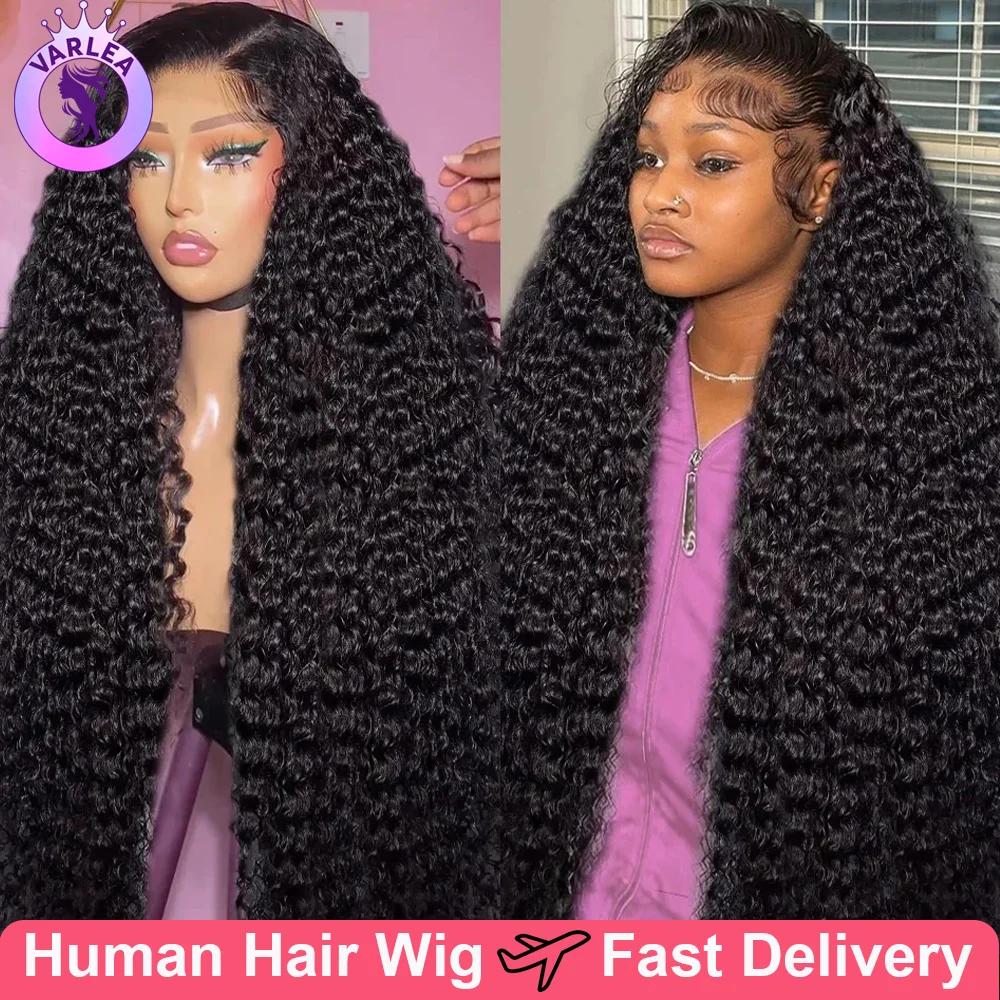 13x6 Deep Wave Lace Frontal Wigs Human Hair 30 Inch 13x4 HD Lace Front Wig Pre Plucked Brazilian Curly Lace Wig Glueless Wigs