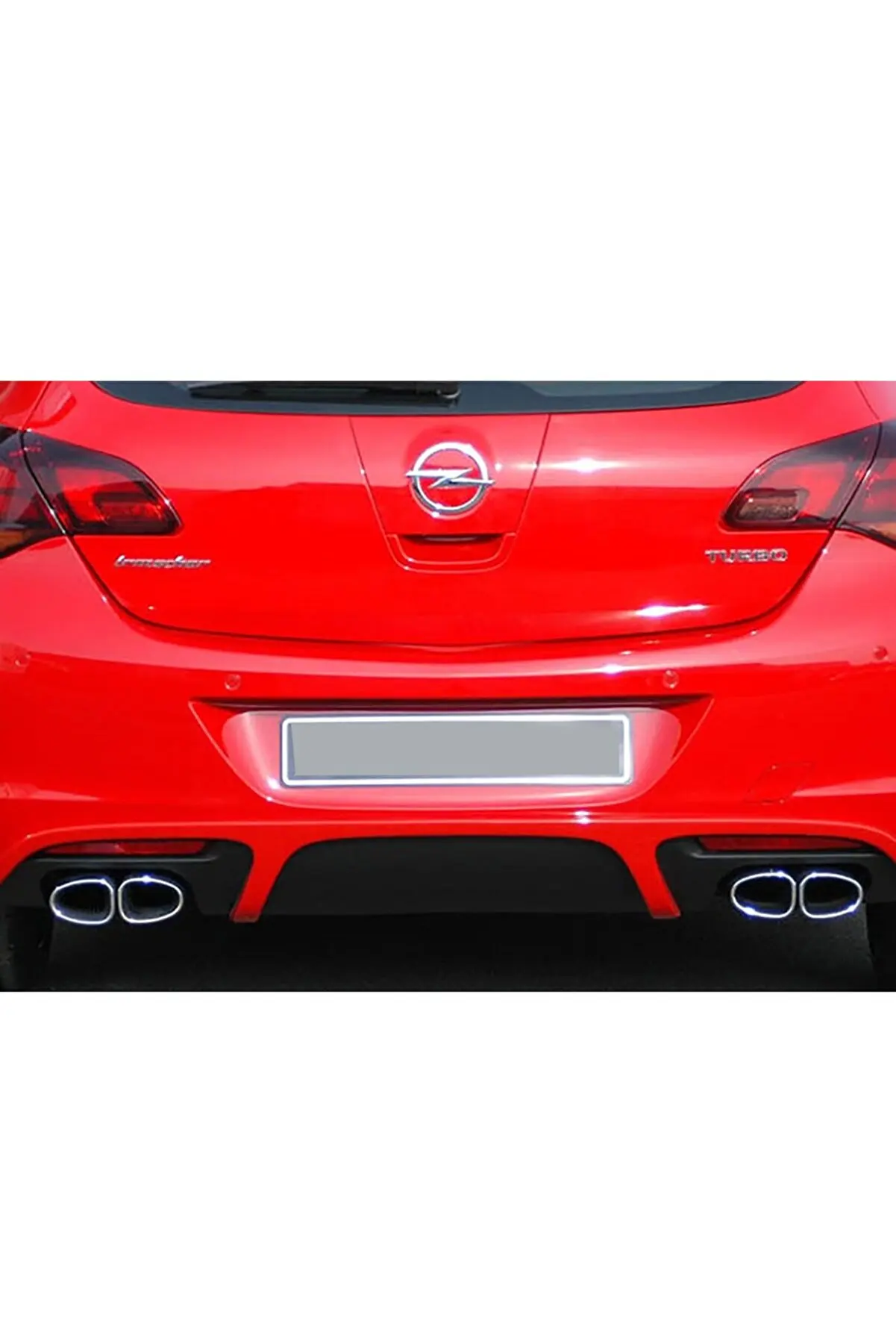 Irmsicher Rear Attachment Diffuser For Opel Astra J (Non Facelift Models) Hb Matte Black 2009 2010 2011 2012 - Body Kit Wings