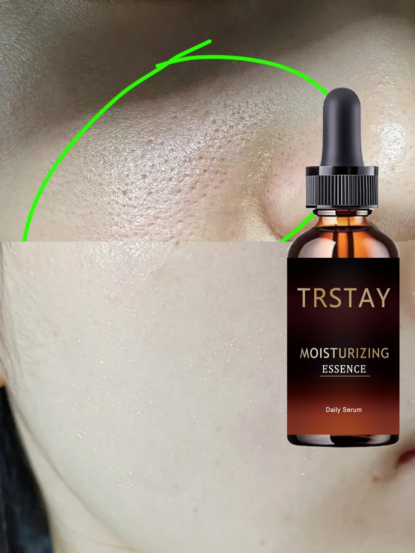 Hydrating Facial Brightening Essence Reduces Wrinkles Fine Lines Dullness Evens Skin Tone with Spot Lightening Formula for Radia - Image 2
