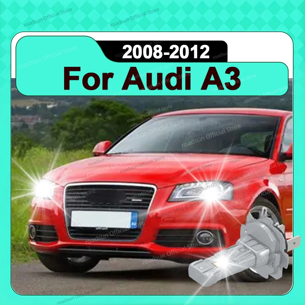 

2/4Pcs 30000LM H7 LED Headlight Bulb Mini Wireless Headlamp 12V 6000K Plug and Play For Audi A3 2008 2009 2010 2011 2012