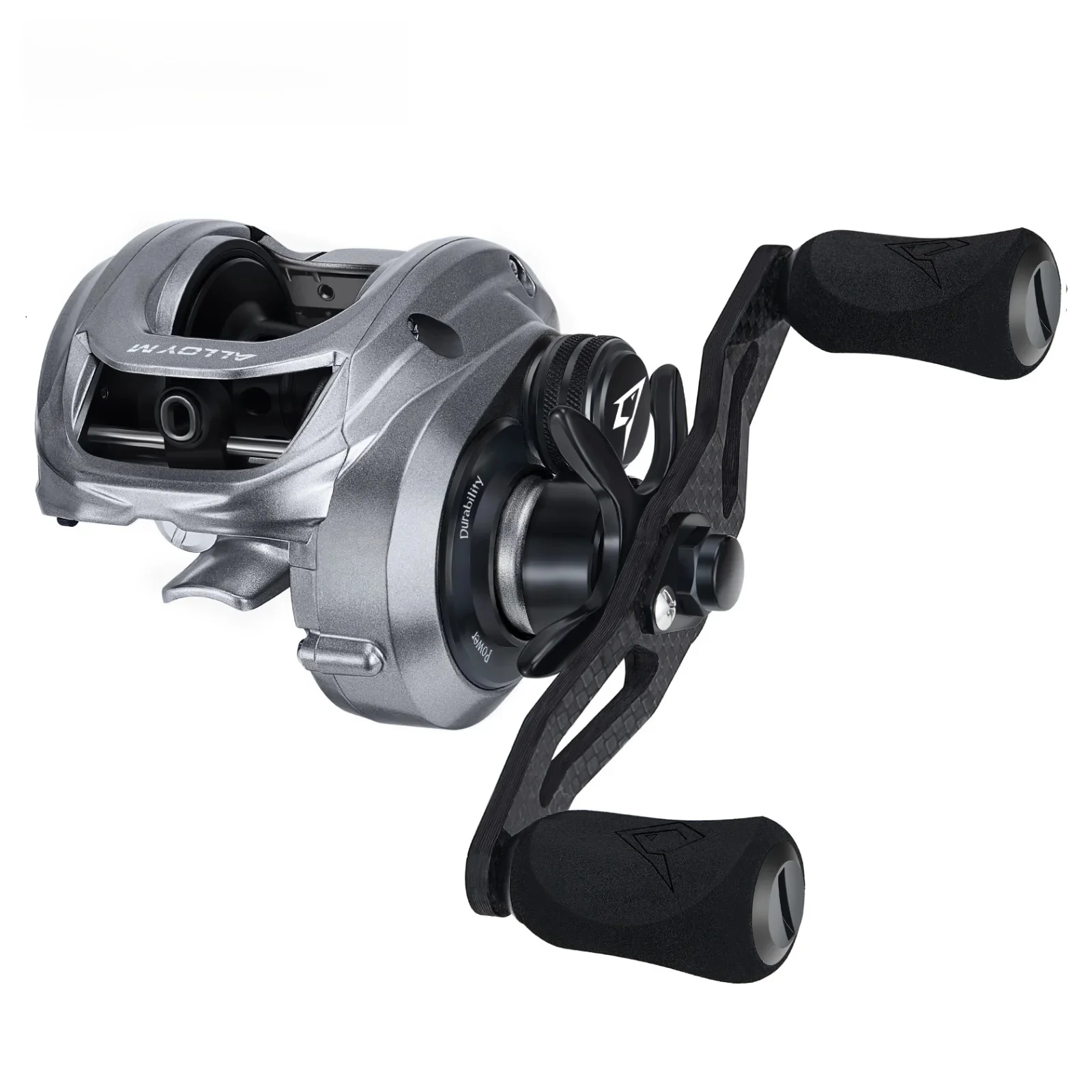 Piscifun Alloy M Metall-Baitcastingrolle, 10 kg, 22 lb, maximale Zugkraft mit Schildlager mit hoher und niedriger Geschwindigkeit, starke Salzwasser-Angelrolle