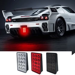 12V 15led Led Brake Pilot Lights F1 Style Rear Tail Lights Auto  Flash Warning Reverse Stop Safety Signal Lamps For Car SUV Moto