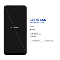 For Samsung A24 4G TFT LCD Display Touch Screen with Frame Digitizer Parts Compatible with SM-245F A245 Quality Replacement