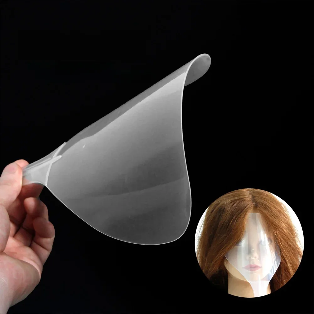 Barber Clear Plastic Hairspray Face Shield Hair Cut Pads Hair Salon Hairdressing Water Proof Spray Shields for Face Eyes Protect — zdjęcie 2