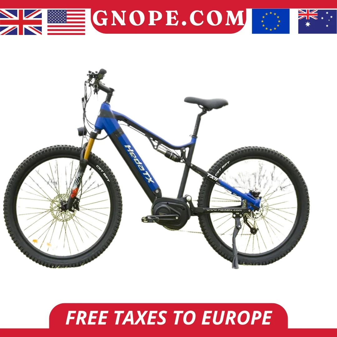 

2024 New European Inventory 1000W Center Mounted Motor 48V18AH Detachable Battery Mountain Electric Bicycle 55km/h Maximum Speed