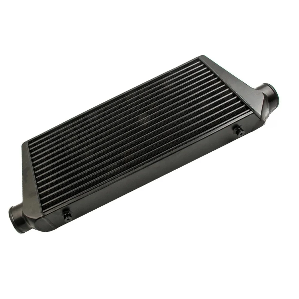 Voorste intercoolerbuis en vin 600x300x76 3inch in/uitlaat zwart voor universeel - afbeelding 2