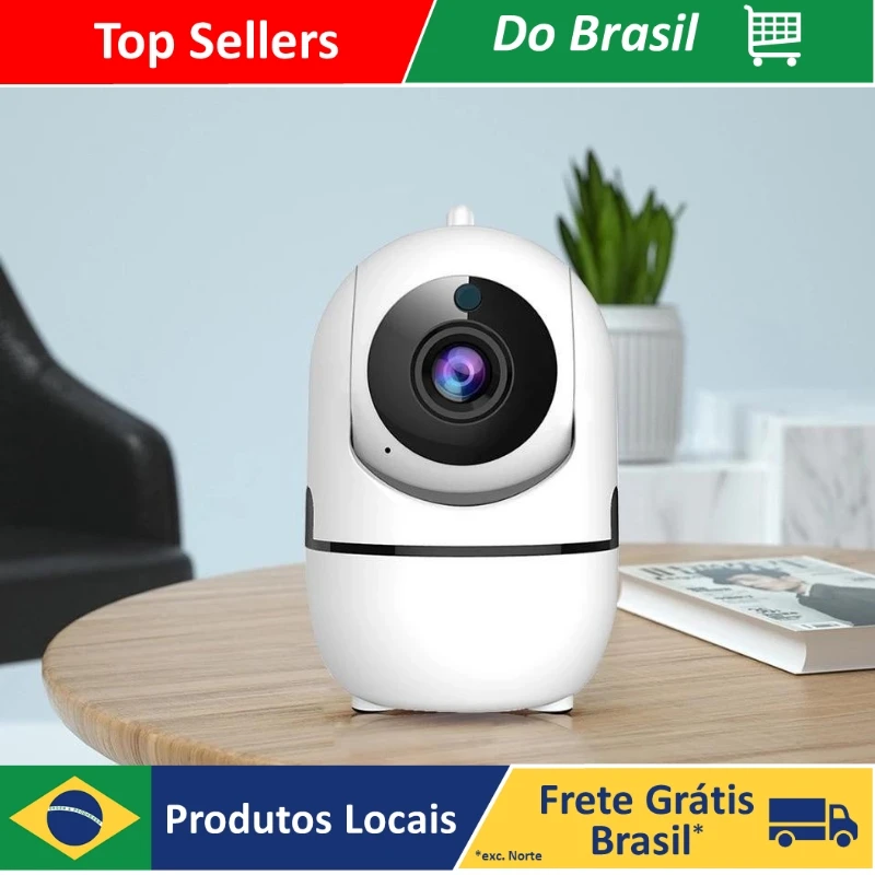 DAFUSHOP Babá Eletrônica Câmera Sem Fio Visão Noturna Infravermelho Vigilância Automática Indoor Monitor