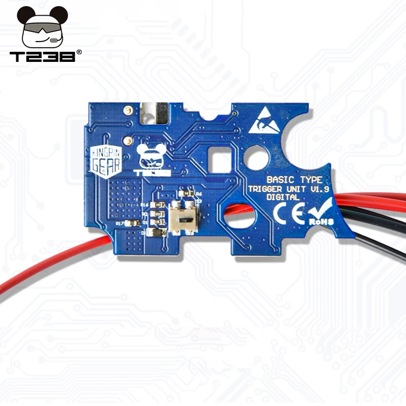 T238 1.9 Mosfet Moudel Digitale Trigger Unit Programmeerbare Actieve Remmen Binaire Oververhitting Beschermen voor AIRSOFT Gel Ball Versnellingsbak V2