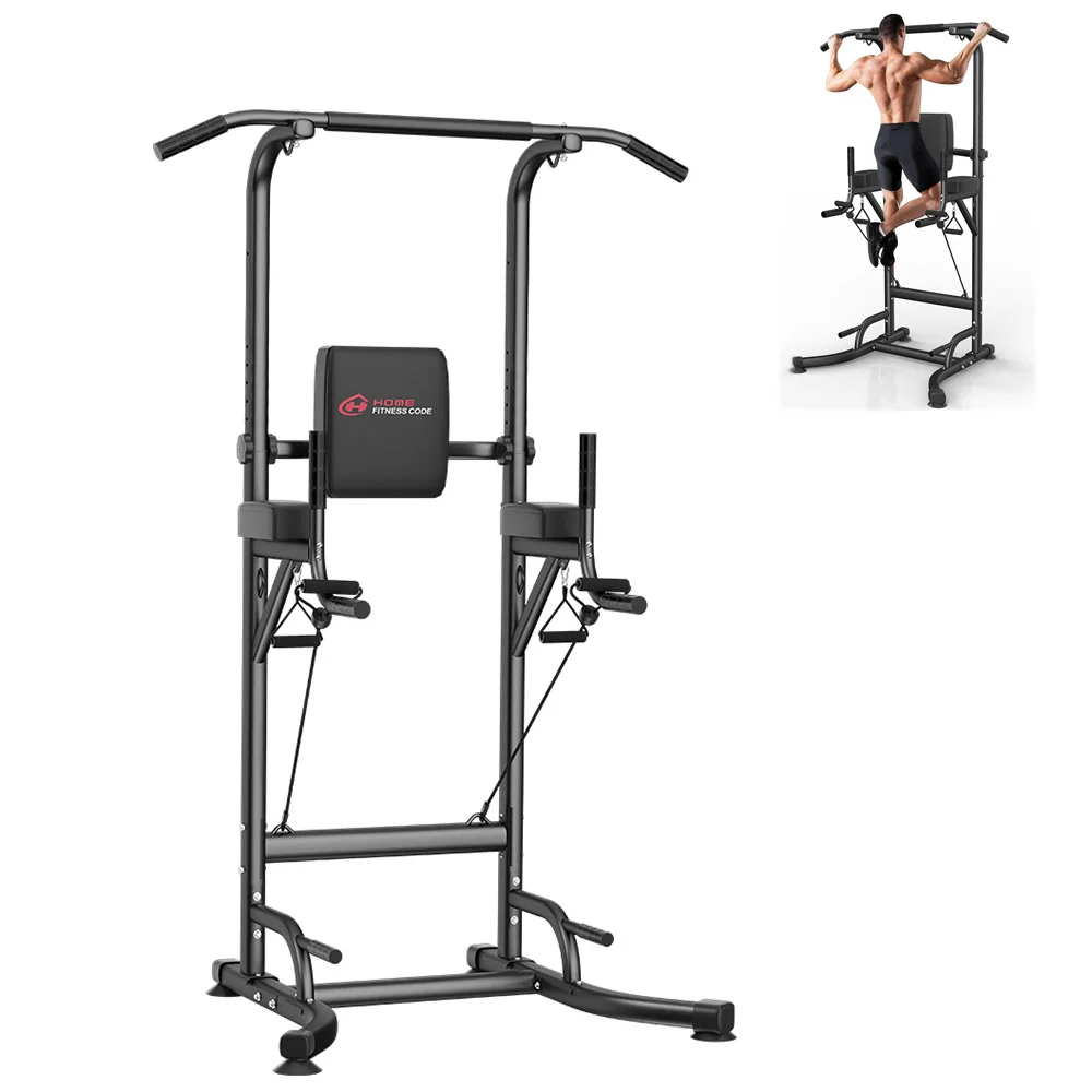 Power Tower Home Dip Station Pull Up Bar Multi-Function Power Tower Push Up Workout Abdominal Exercise for Gym Strength Training