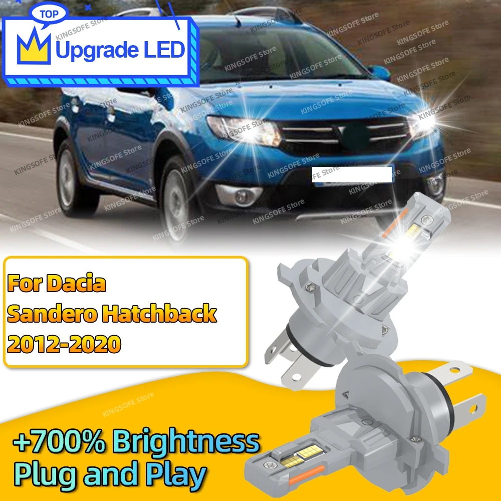 

30000LM LED Car Light Upgrade CHip 9003/H4 Led Headlight Bulbs For Dacia Sandero Hatchback 2012-2020 2013 2014 2015 2016 2017