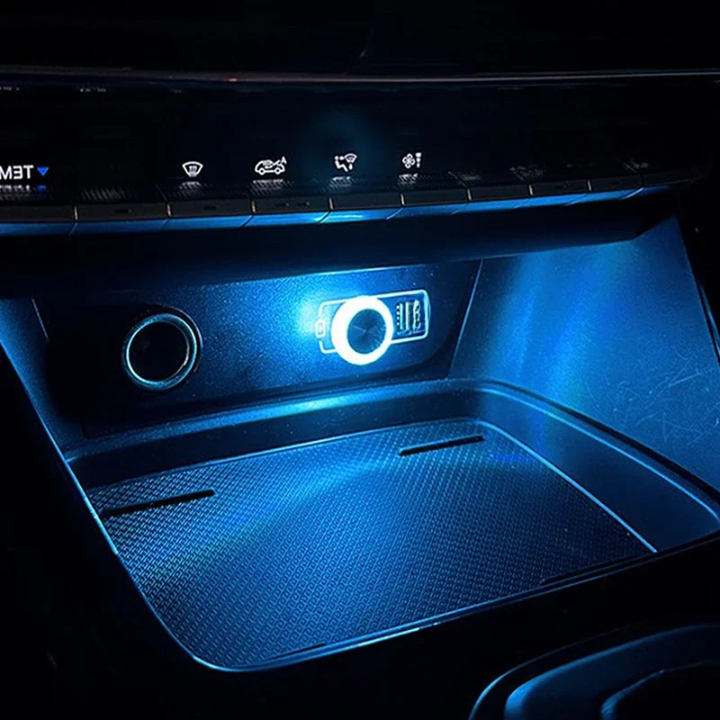 Przenośne samochodowe oświetlenie otoczenia USB Mini LED Dekoracyjne lampy nastrojowe do oświetlenia wnętrza samochodu Światło komputerowe Plug Play — zdjęcie 2