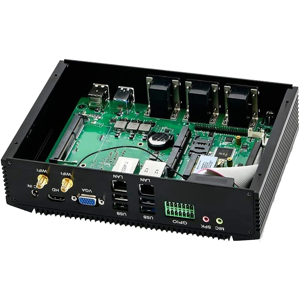 Industrial Mini PC Intel Core i5 4200U i7 4500U 4600U with 6 COM RS232 RS422 RS485 HDMI VGA GPIO for medical industry