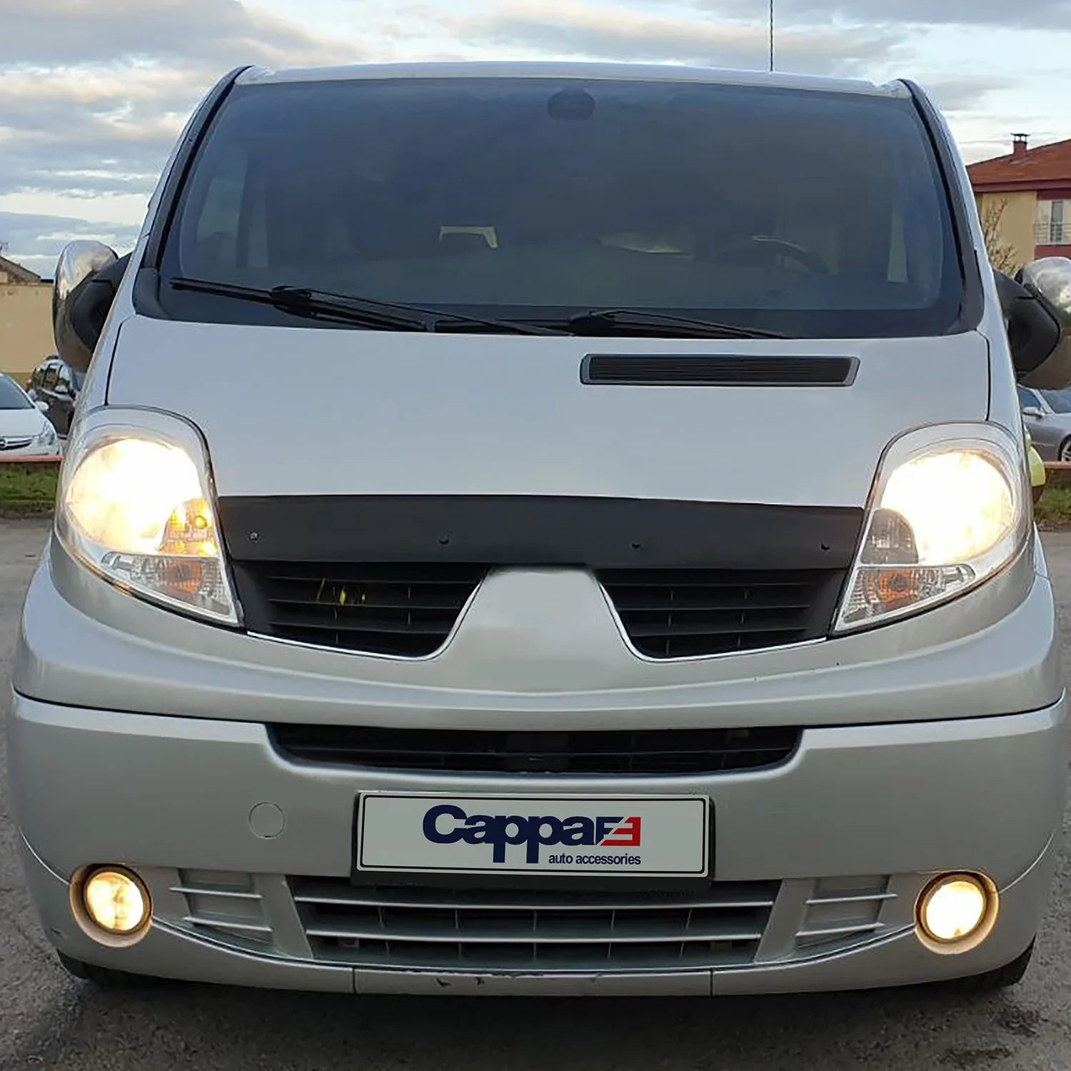 FOR OPEL VIVARO Front Hood Protection Spoiler 2001 To 2013 Models Front Bug Shield Hood Deflector Guard-Wings Body Diffuser Lip