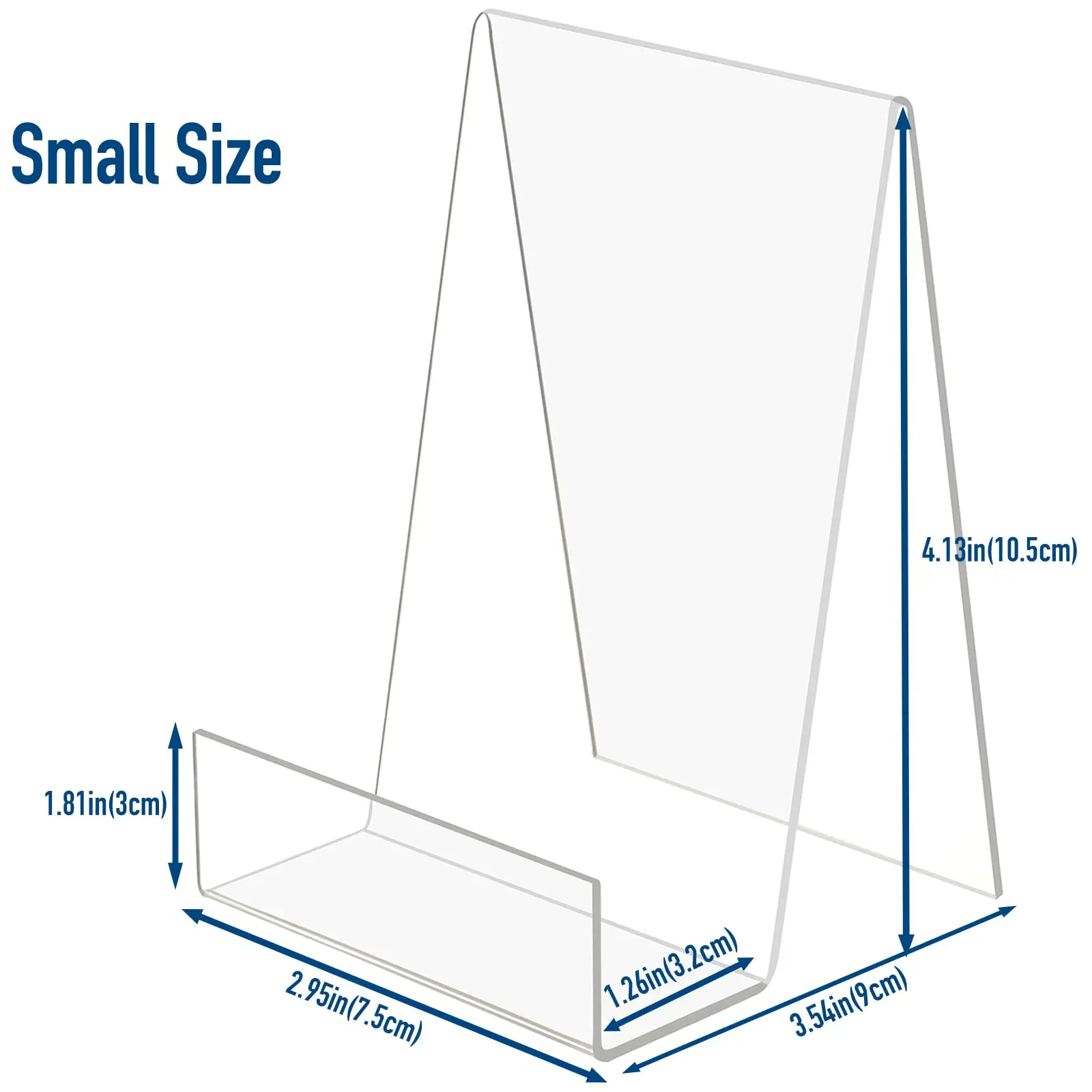 Book Display Stand Transparent Acrylic Book Handle Desktop Bookshelf Vertical Book Transparent Display Stand