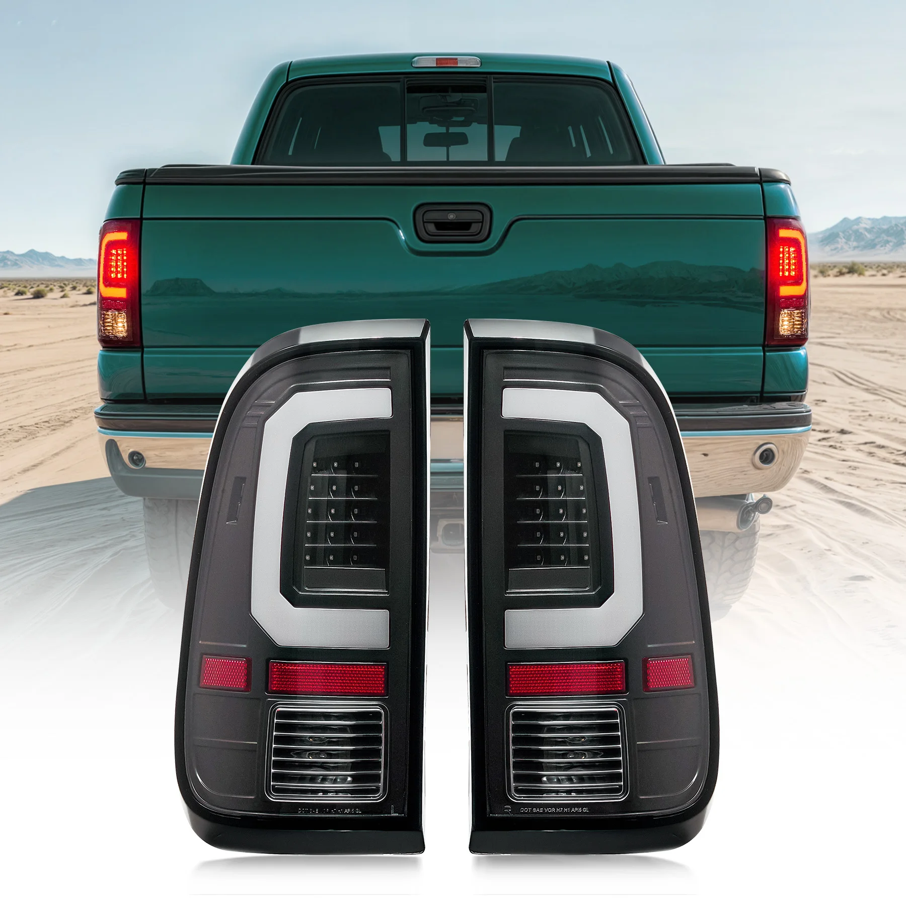 

Black LED Tail Lights Lamps fits 2008-2016 Ford Super Duty F250 F350 F450 F550