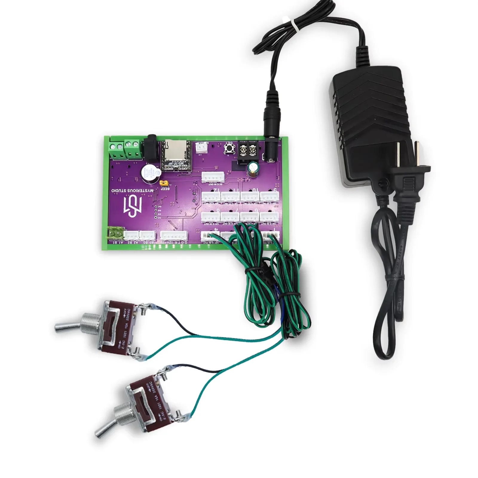 غامض ستوديو غرفة سرية الهروب لعبة آلية الدعائم لغز إلكتروني رائع 1987 GY تبديل التبديل 2 موقف الإصدار