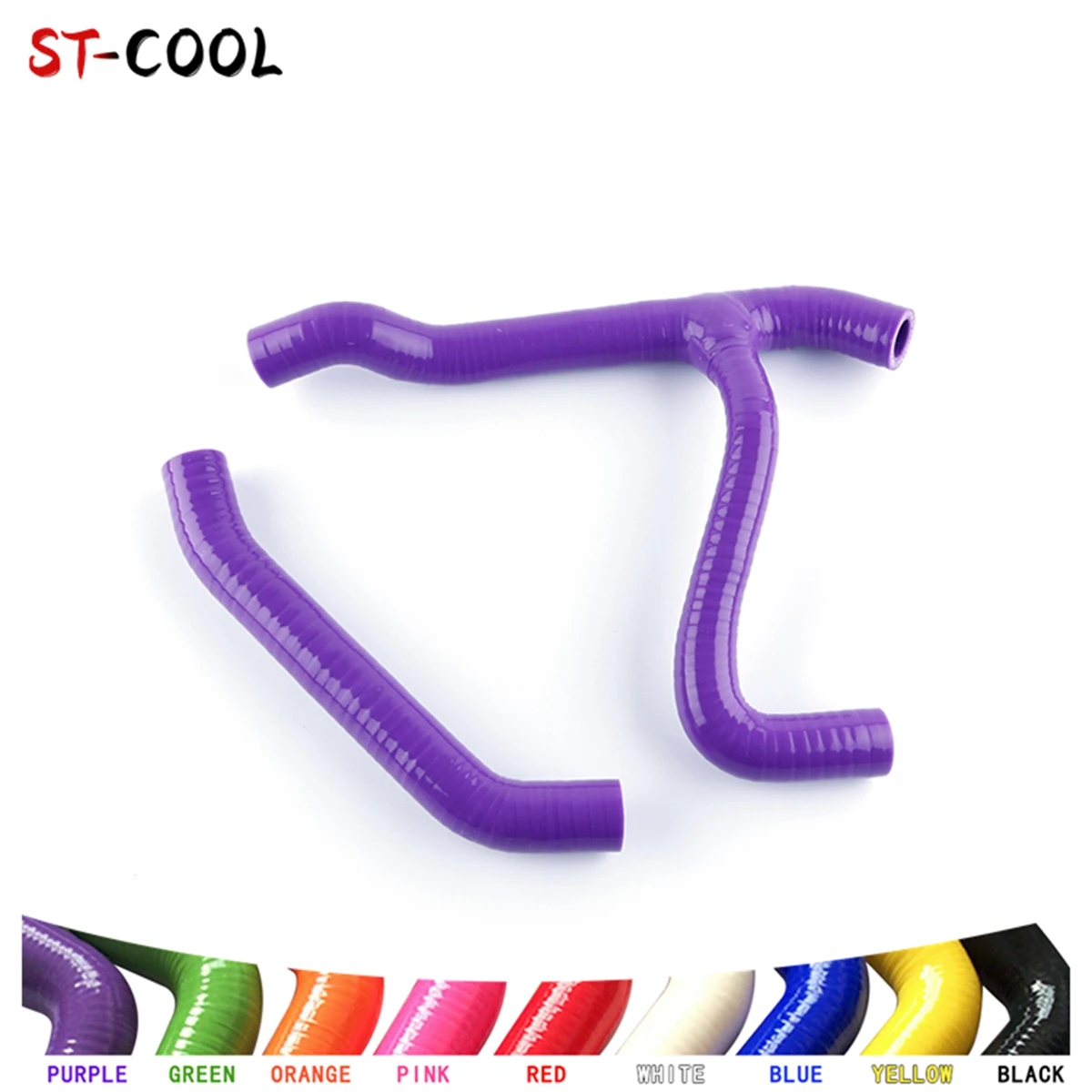 For 2007-2011 Polaris Outlaw MXR 450 525S 525 2008 2009 2010 Radiator Hoses Kit Silicone Tubes Pipes 2Pcs 10 Colors