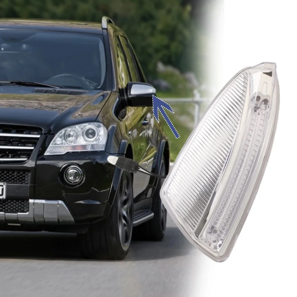 1szt A 1649061400   Prawy/lewy kierunkowskaz w lusterku wstecznym do Mercedes-Benz ML W164 2008-2010 GL X164 LCI 2009-2010 — zdjęcie 2