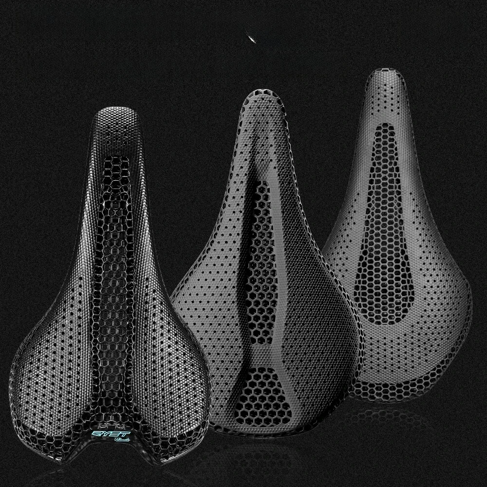AliExpress RYET Full Carbon 3D Printed Bike Saddle 143mm 145mm Bicycle Saddle Triathlon Road MTB Mountain Gravel Cycling Bicycle Seat