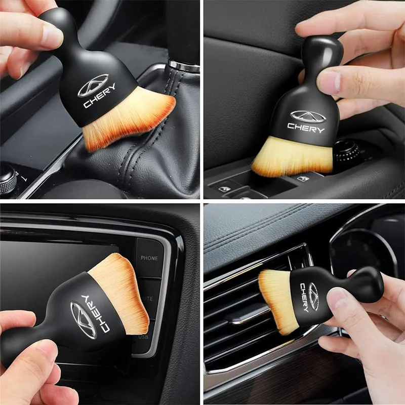 Air Vent Cleaning Soft Brush Air Conditioner with Casing Car Interior Cleaning Tool Artificial Car Crevice Dusting Detailing 1