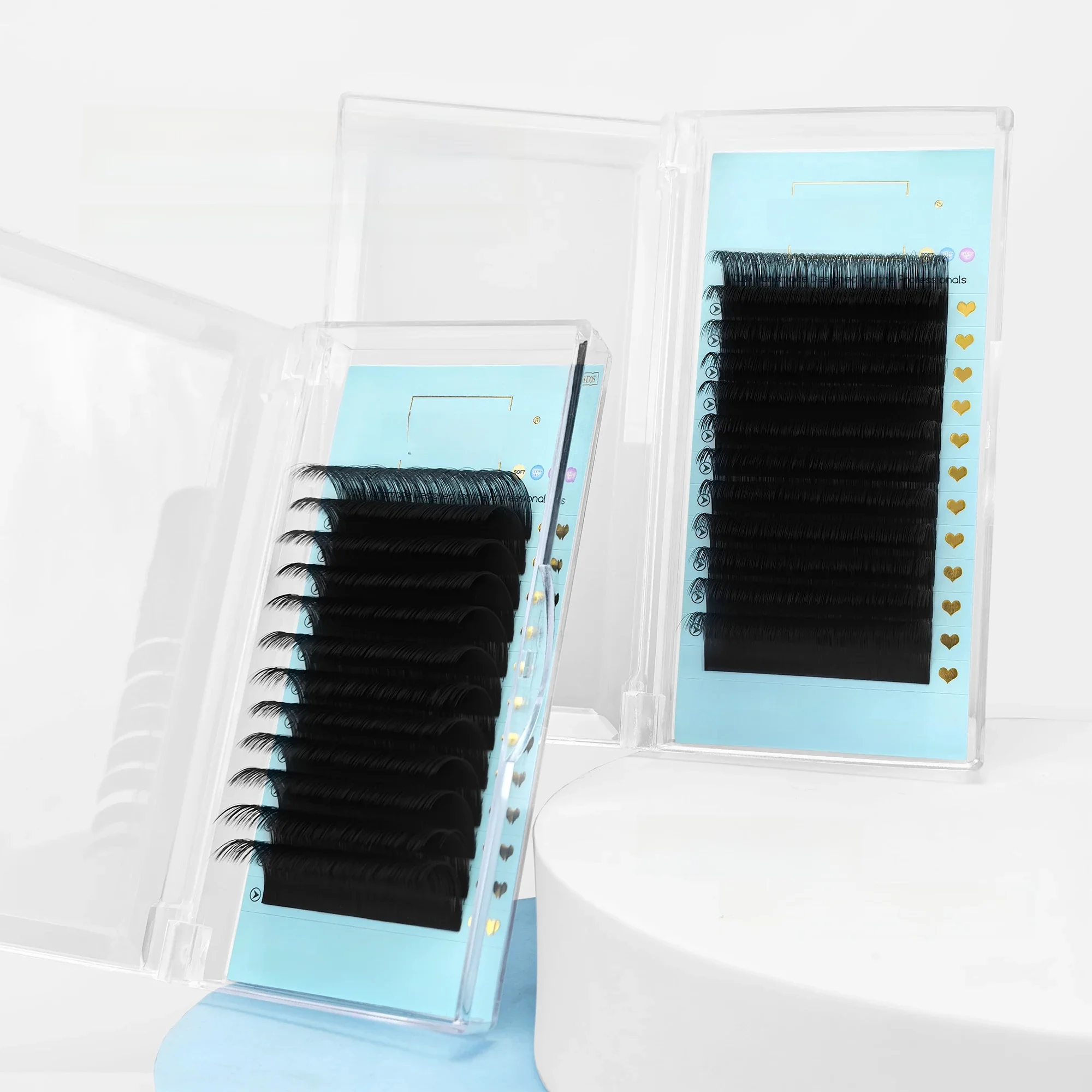 Abonnie Cashmere Lashes Klassieke wimperextensions Russische volume matzwarte wimpers - afbeelding 2