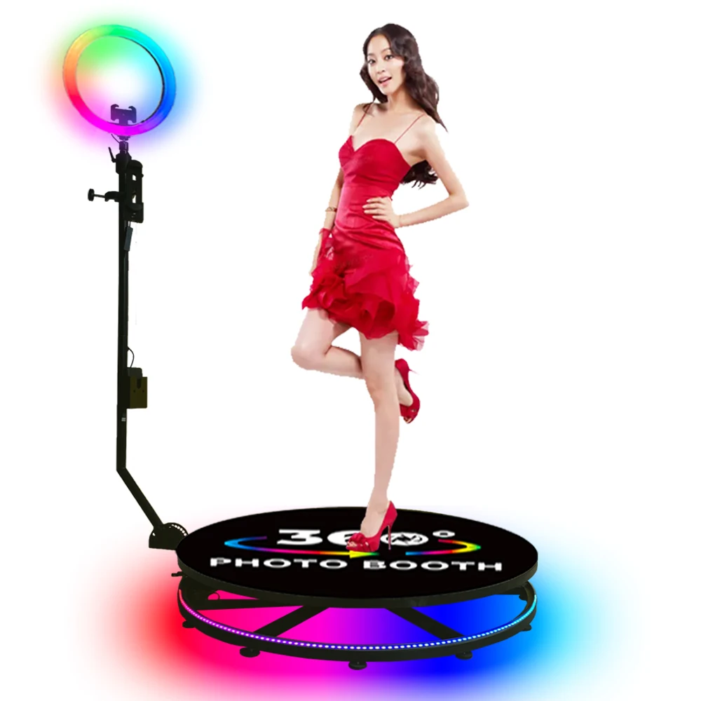 

360 Spin Photo Booth 360 Degree Video Picture Camera Booth Photobooth Platform With Flight Case Packing For Party