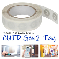 13.56mhz CUID changeable S50 1K RFID Sticker Wet Inlay NFC tag Sector 0 Block 0 UID Rewritable Proximity Card Copy Badge Clone
