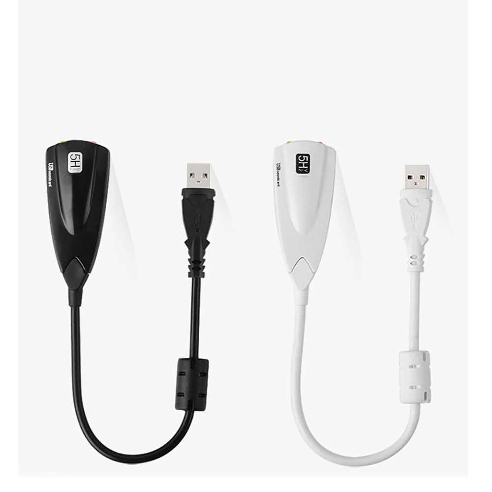 Independent 7.1 USB sound card with cable 5HV2 stereo laptop desktop external USB sound card wholesale