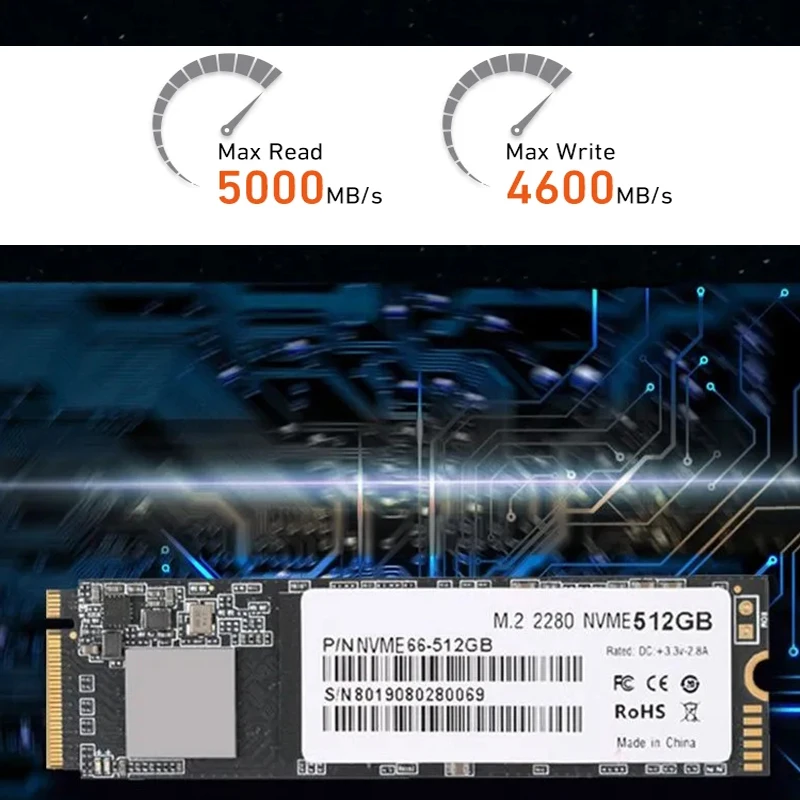 ps5 PCIe 4.0 High Speed NVME m2 SSD M.2 2280 Solid State Drives for Laptop Tablets Desktop 2tb ssd